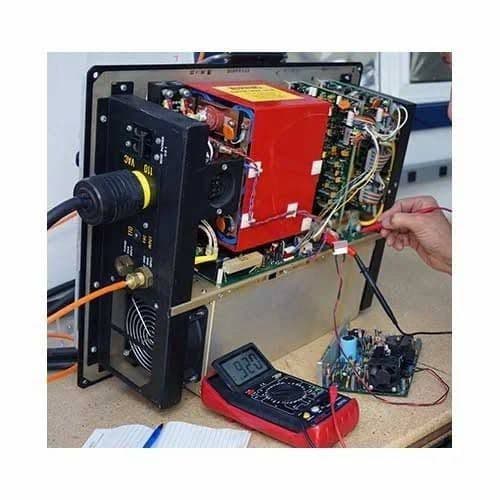 Multimeter testing of a welding machine control board