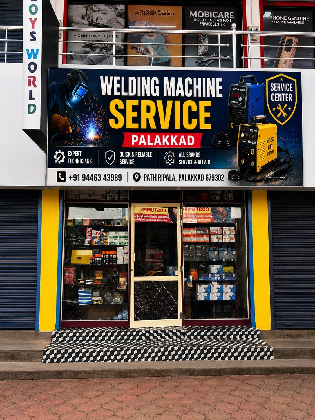 Welding Machine Service Palakkad shop front in Pathirippala